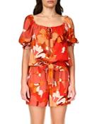 Sanctuary Remember Me Printed Puff Sleeve Top