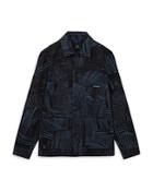Ps Paul Smith Distorted Stripe Print Chore Jacket