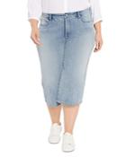 Nydj Plus Wide Leg Pedal Pusher Jeans In Clean Affection