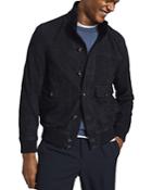 Reiss Angel Suede Funnel Neck Jacket