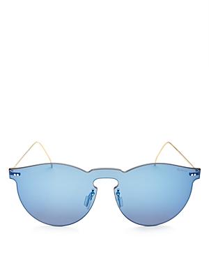 Illesteva Leonard Mask Mirrored Shield Sunglasses, 47mm