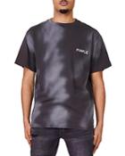Purple Brand Textured Jersey Diecut Short Sleeve Tee