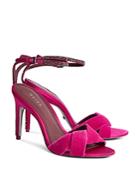 Reiss Women's Hayden Velvet High-heeled Sandals
