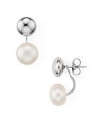 Nancy B Ball & Cultured Freshwater Pearl Drop Earrings