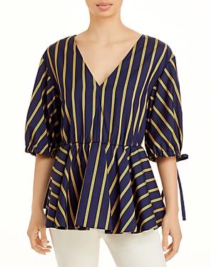 Jason Wu Balloon Sleeve V Neck Top