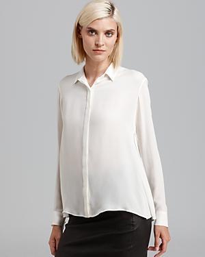 Theory Blouse - Driya Double Georgette Collared