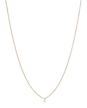 Aerodiamonds 18k Rose Gold Solo Petite Diamond Fringe Necklace, 16