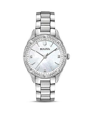 Bulova Sutton Mother-of-pearl Dial Watch, 32.5mm