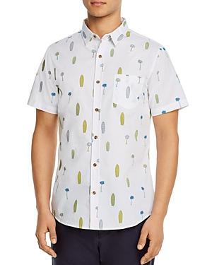 Sovereign Code Short-sleeve Cactus Print Slim Fit Shirt