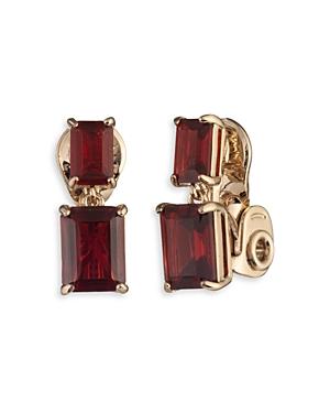Lauren Ralph Lauren Double Baguette Stone Clip On Stud Earrings