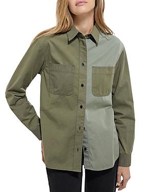 The Kooples Cotton Color Block Shirt