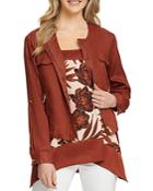 Dkny Roll Tab Zip Front Jacket