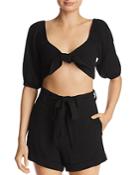 Show Me Your Mumu Cristina Tie-front Cropped Top