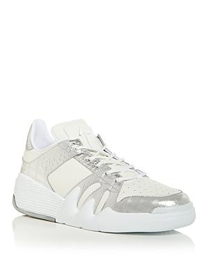 Giuseppe Zanotti Men's Talon Metallic Trim Low Top Sneakers