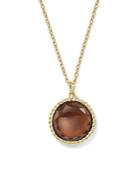 Roberto Coin 18k Yellow Gold Ipanema Round Pendant Necklace With Citrine, 18