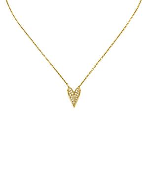 Karl Lagerfeld Paris Pyramid Heart Pendant Necklace, 16