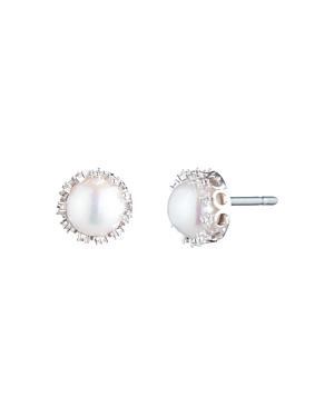 Carolee Cultured Freshwater Pearl & Filigree Stud Earrings