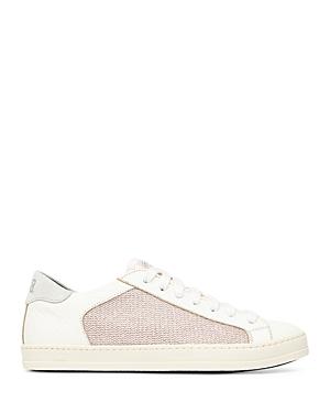 P448 Women's John Leather & Knit Fabric Sneakers