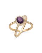 Michael Kors Pave Amethyst Ring