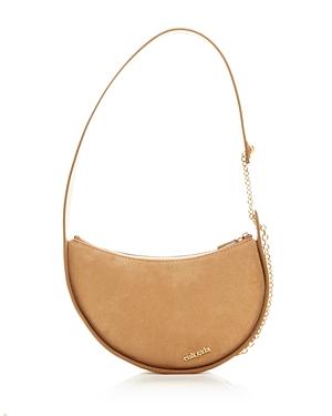 Cult Gaia Nadia Suede & Leather Shoulder Bag