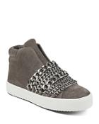 Kendall And Kylie Women's Duke Suede & Chain Trim Sneakers