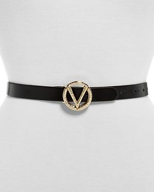 Valentino By Mario Valentino Women's Baby Logo Slim Leather Belt (57% Off) Comparable Value $300