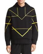 Blackbarrett By Neil Barrett Geometric Hooded Sweatshirt