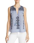 Joie Manette Embroidered Tassel Top - 100% Exclusive