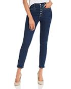 7 For All Mankind High-waisted Ankle Skinny Jeans In B(air) Authentic Fate Rinsed