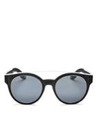 Givenchy Oversize Logo Brow Bar Round Sunglasses, 49mm