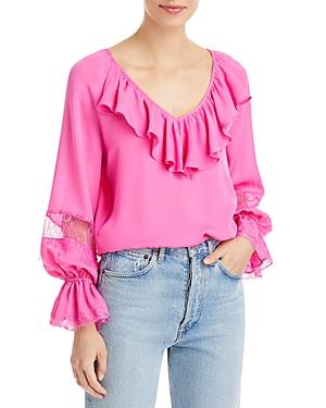Kobi Halperin Nicolette Silk Ruffled Blouse