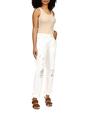 Michael Michael Kors Unisex Distressed Jeans In White