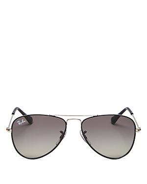Ray-ban Unisex Brow Bar Aviator Sunglasses, 50mm