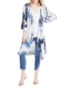 Nic + Zoe Abstract Grid Open-front Cardigan