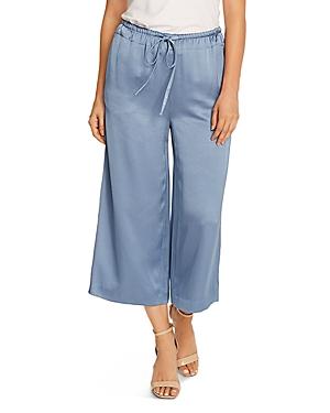 Vince Camuto Liquid Satin Cropped Drawstring Pants