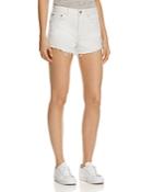 Levi's Wedgie Selvedge Cutoff Denim Shorts In Busted Chalk