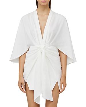 Significant Other Lola Draped Plunge Neck Mini Dress