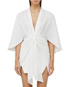 Significant Other Lola Draped Plunge Neck Mini Dress