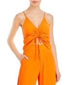 Solid & Striped The Lucia Ruched Drawstring Top