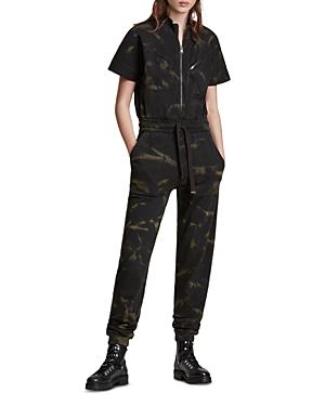 Allsaints Kayla Zippered Drawstring-waist Jumpsuit
