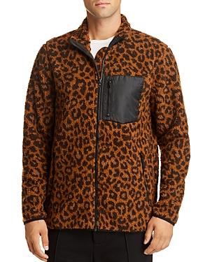 Pacific & Park Leopard Sherpa Regular Fit Zip Jacket - 100% Exclusive