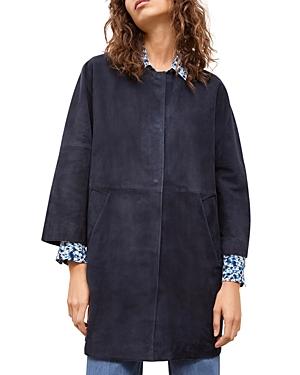 Gerard Darel Roxanne Oversized Suede Coat