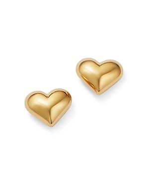 Bloomingdale's Puffed Heart Stud Earrings In 14k Yellow Gold - 100% Exclusive