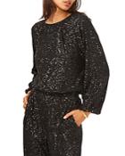 Vince Camuto Sequin Balloon Sleeve Top