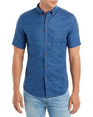 Faherty Breeze Short Sleeve Floral Print Button Down Shirt