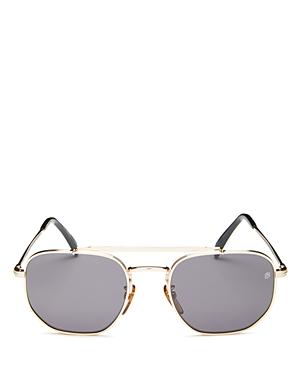David Beckham Men's Brow Bar Aviator Sunglasses, 54mm