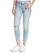 Current/elliott The Stiletto High-rise Cropped Jeans In Seville Destroy