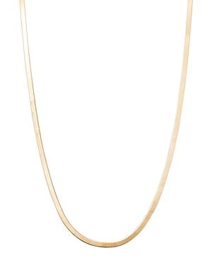 Moon & Meadow 14k Yellow Gold Herringbone Chain Necklace, 18 - 100% Exclusive