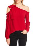 Cece Ruffled One-shoulder Blouse