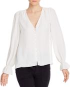 Joie Bolona Bell Cuff Button Front Top